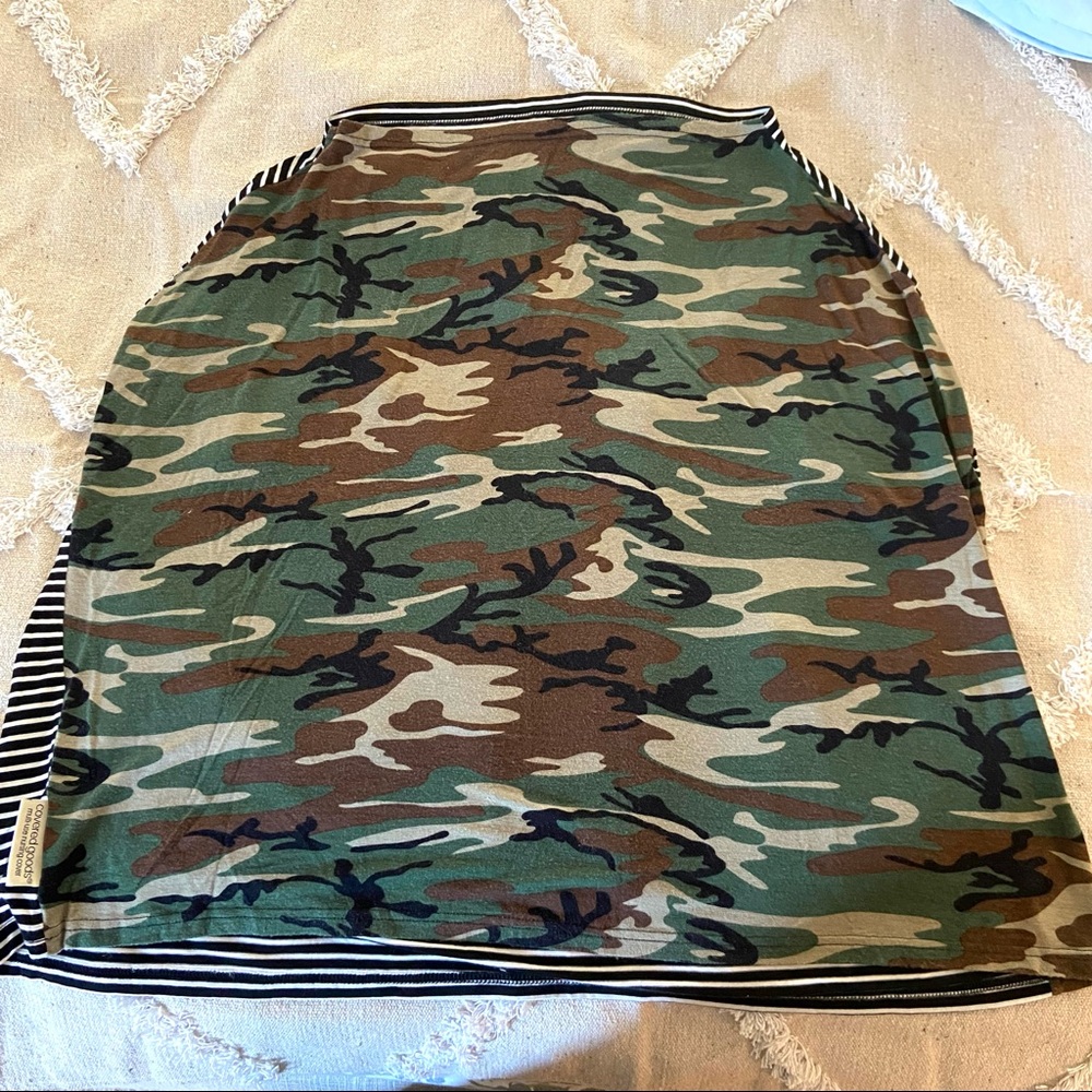 Camo + Stripes Nursing Cover